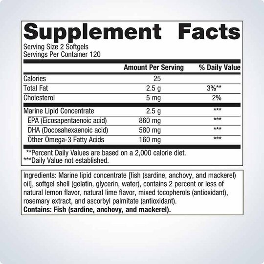 OmegaGenics Fish Oil EPA-DHA 720 mg, MGS